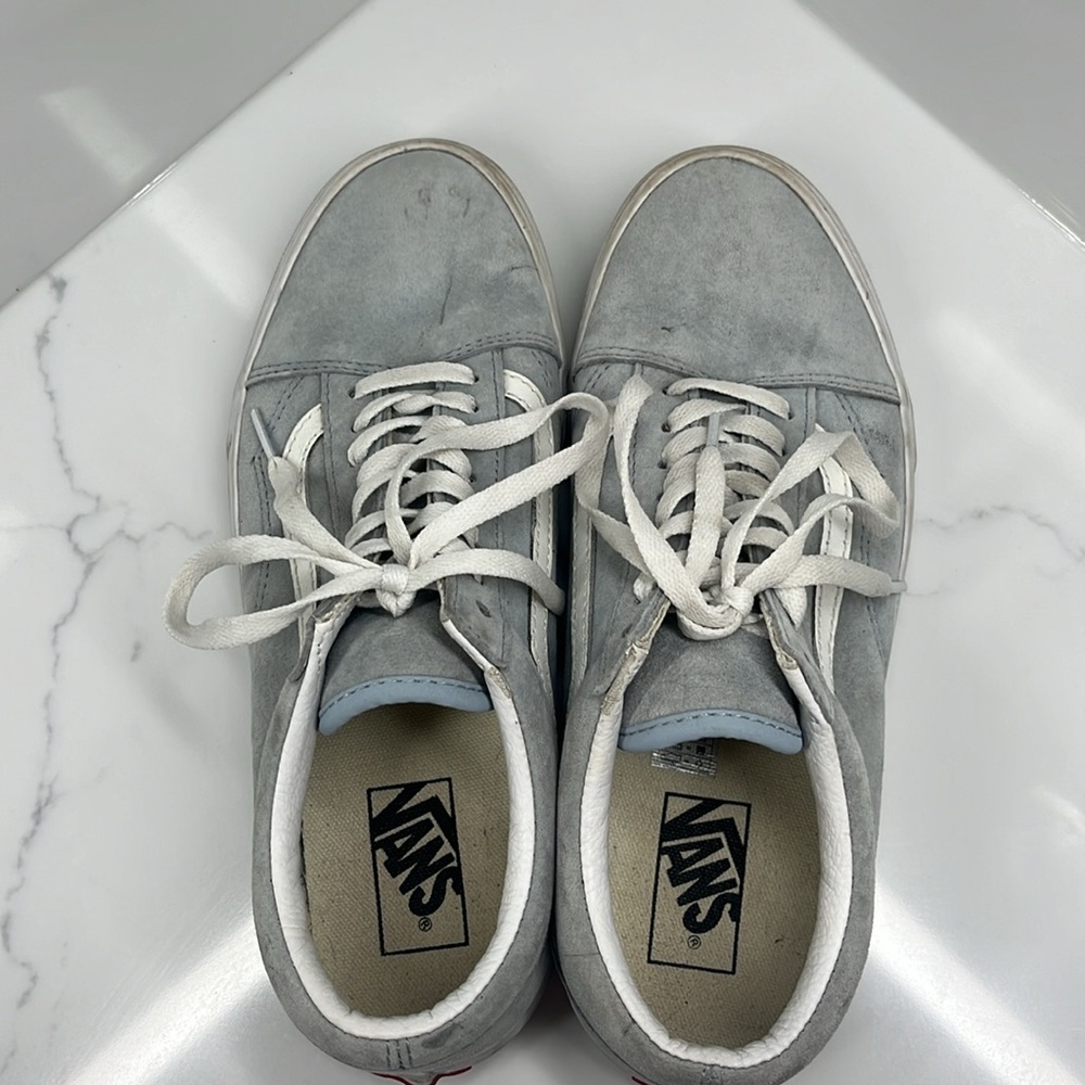 Vans Old Skool Suede Vintage light blue, women’s size 10/men’s size 8.5 - Picture 2 of 4